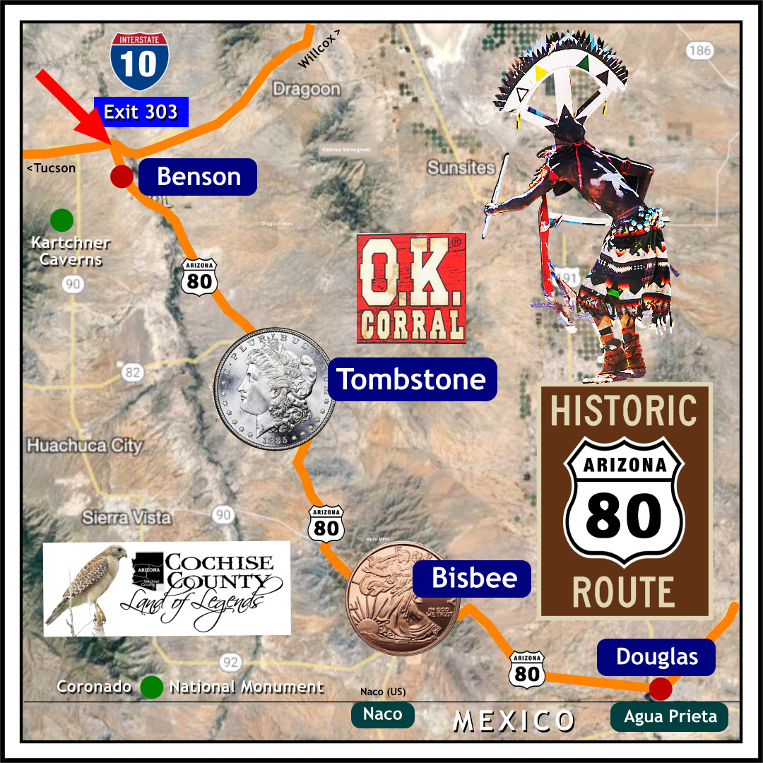 Arizona Hwy 80 Map